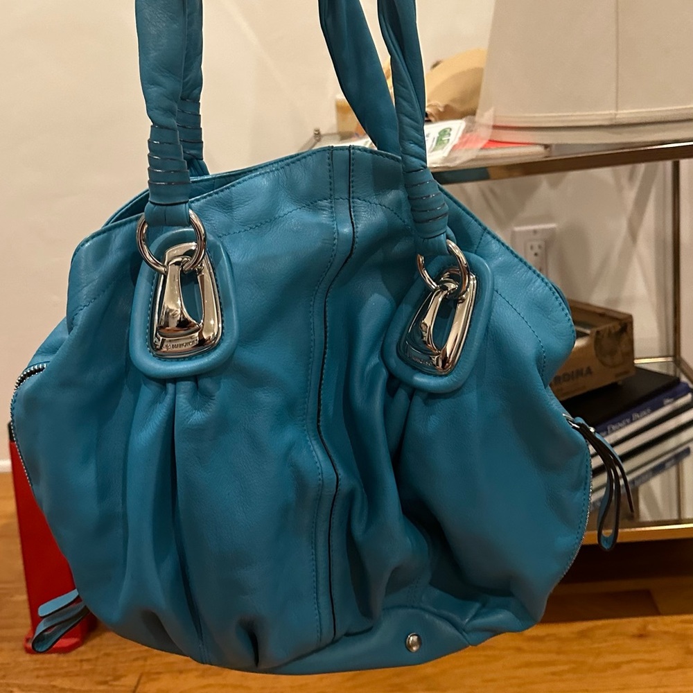 Teal b. Makowsky Leather handbag